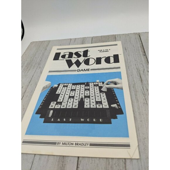 1985 Last Word Board Game Replacement 3 Playing Pawn Pieces & Instruction Only - Picture 3 of 5